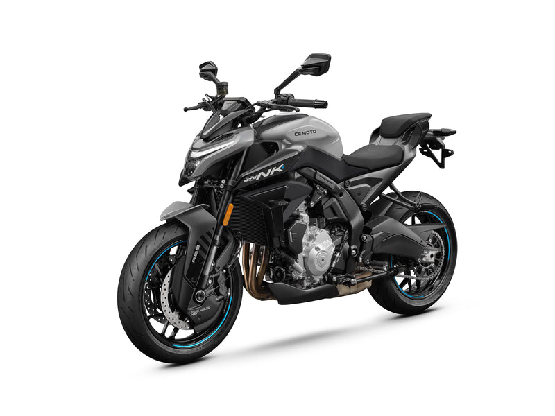 2027 CFMOTO 675NK in Tundra Grey — left three-quarter view
