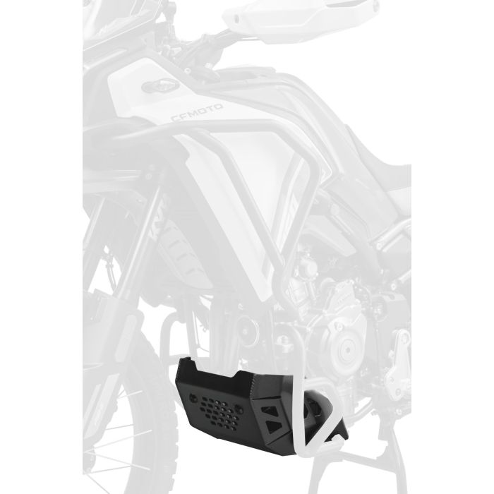 ALUMINUM ENGINE SKID PLATE (BLACK) IBEX 450