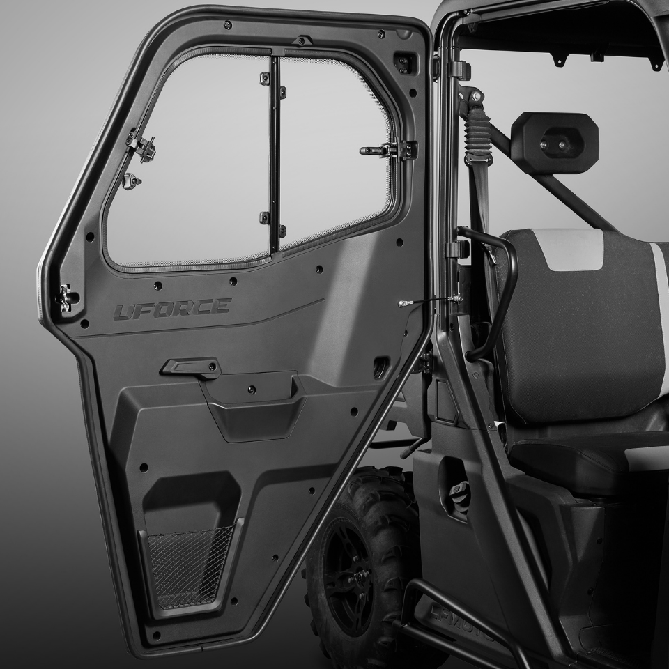 Interior view of CFMOTO right-hand UFORCE 600 door, part 5ASV-807200-6000