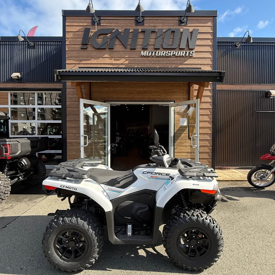 Representative dealership photo — 2026 CFMOTO CFORCE 500; same model and colour, not unit-specific