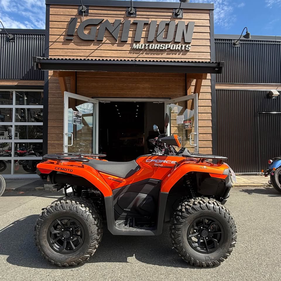Representative dealership photo — 2026 CFMOTO CFORCE 400; same model and colour, not unit-specific
