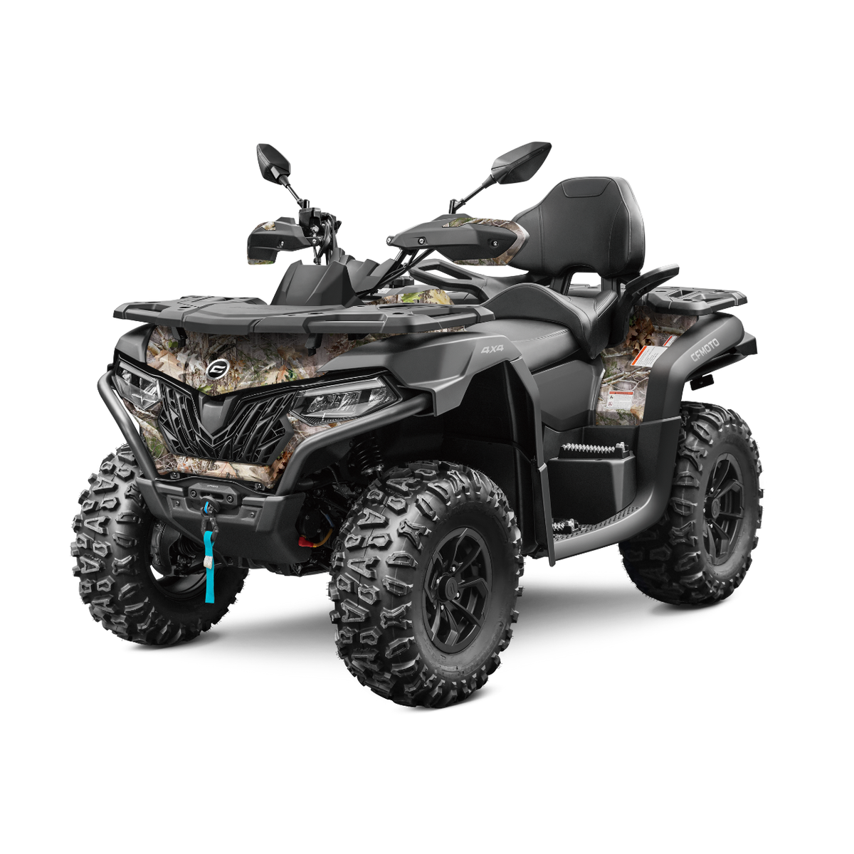 2026 CFMOTO CFORCE 600 Touring ATV in camouflage, front three-quarter view