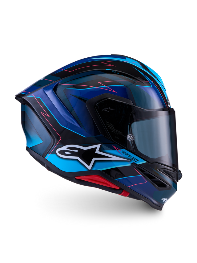 Alpinestars S-R7 Kinetis Helmet – Black/Blue/Pink/White