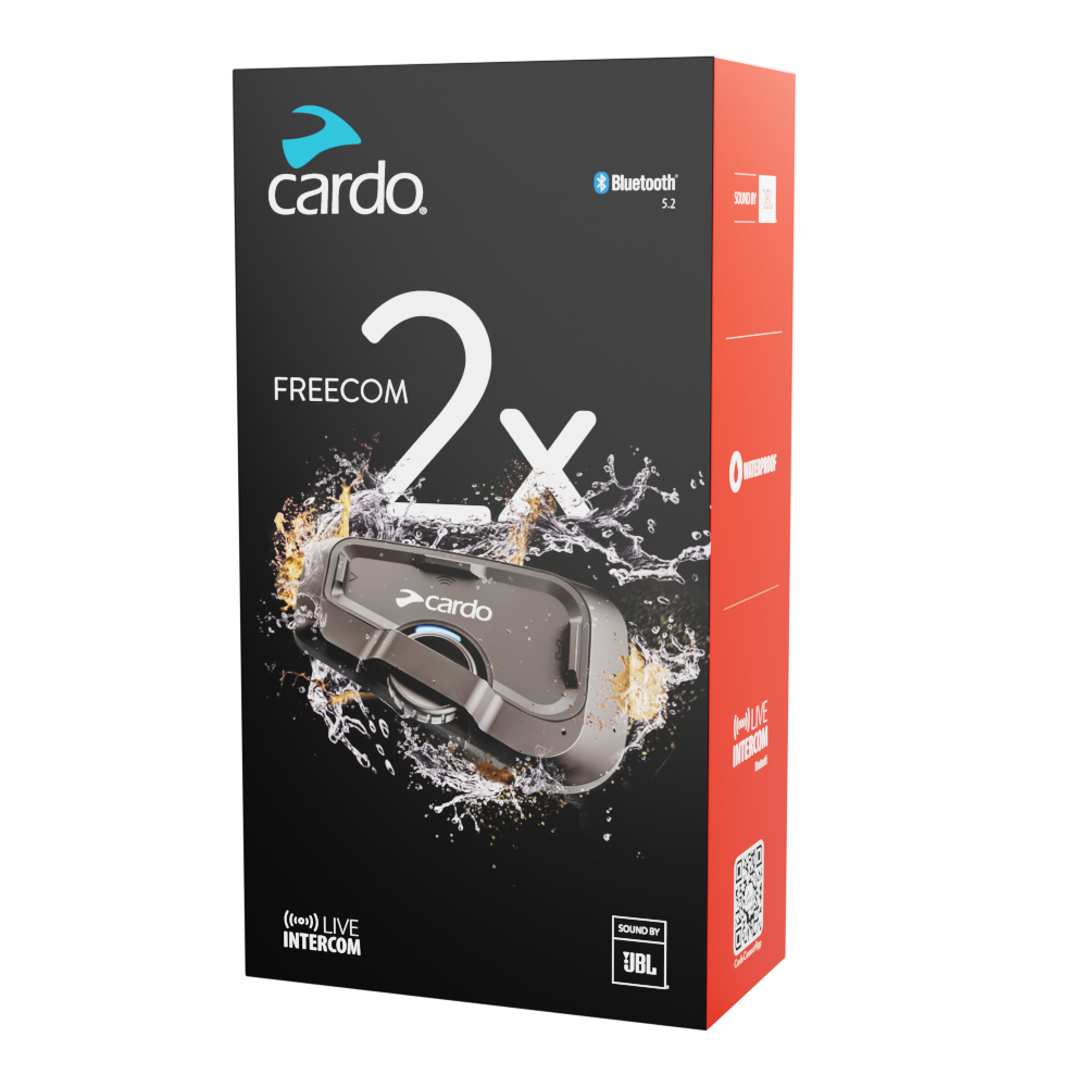 Cardo Freecom 2X Bluetooth Intercom – Single