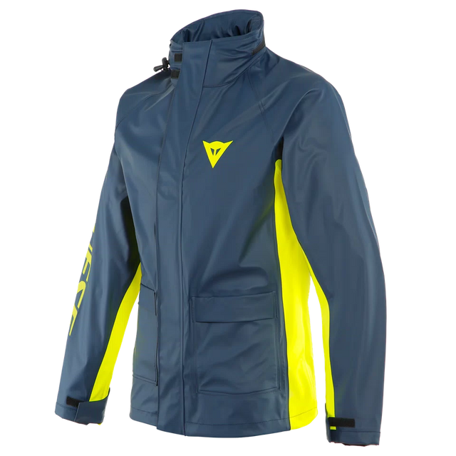 Dainese Storm 2 Rain Jacket – Black Iris/Fluo Yellow