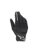 Alpinestars Copper gloves in black and white — back view