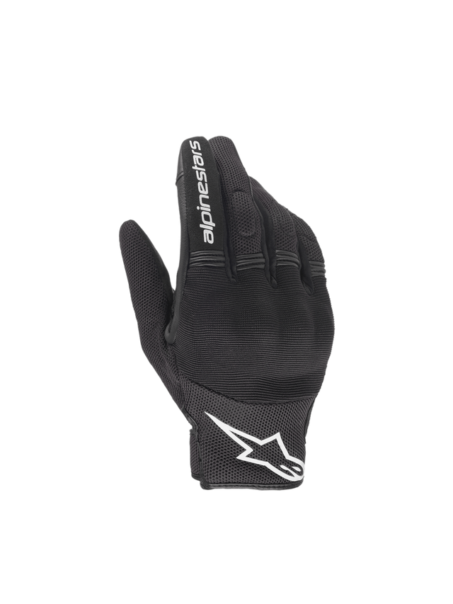 Alpinestars Copper gloves in black and white — back view